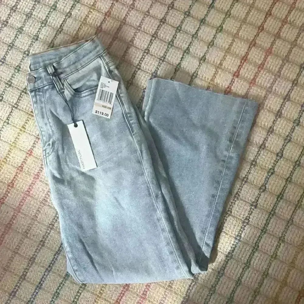 Habitual Women's Light Blue Straight Leg Jeans